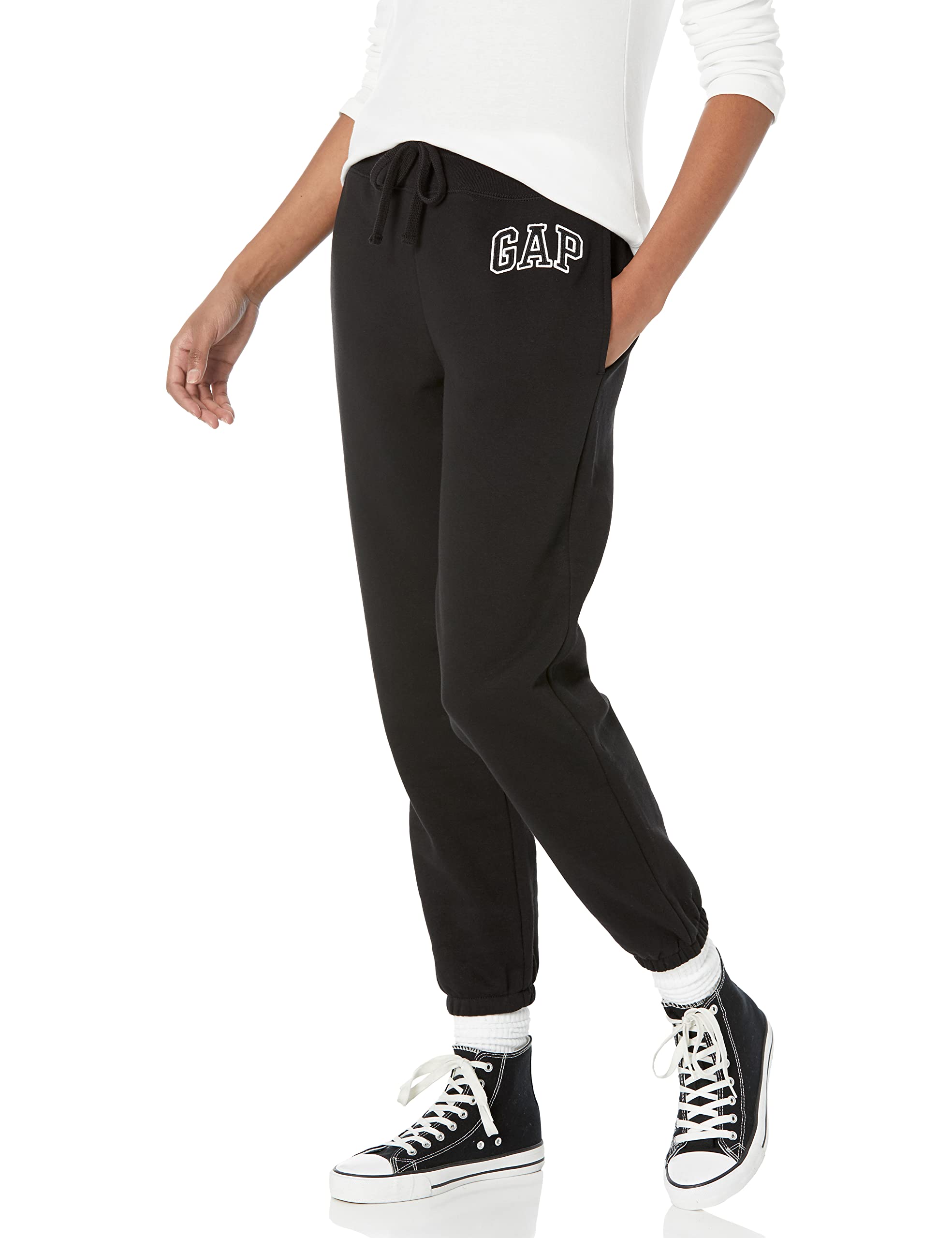 GAP Pantalon de Jogging V Heritage - Pantalon de survêtement - Jogging en Polaire avec Logo - Femme