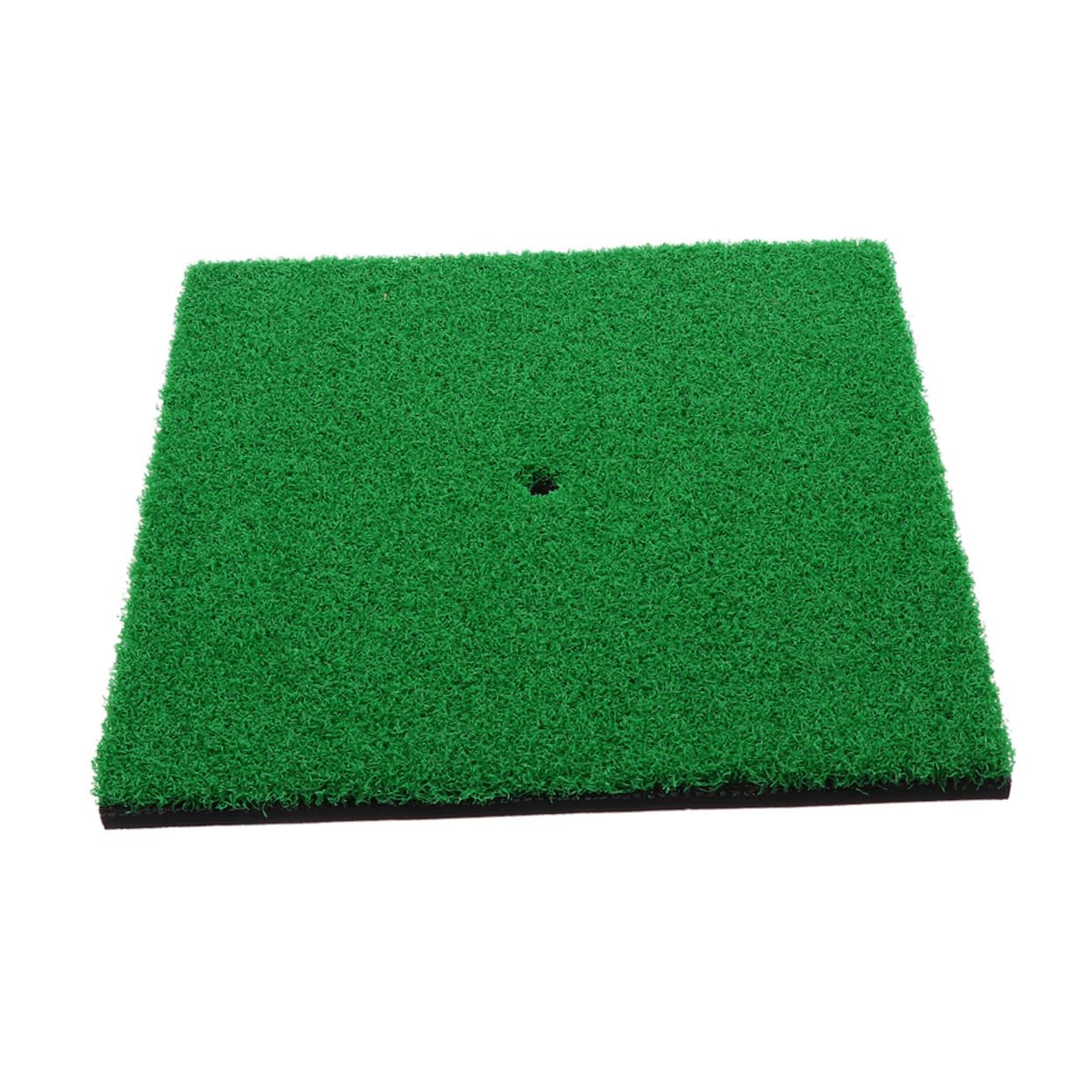VANZACK Golf Practice Mat Realistic Turf Portable Hitting Pad 30x30cm Golfs Training Aid for Beginners and Pros