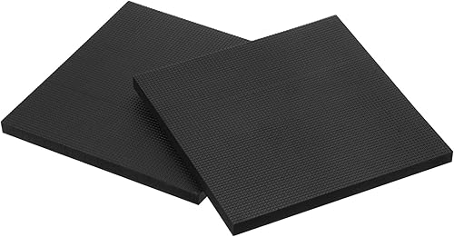 PATIKIL Bloque de banco de 6 x 6 x 0.4 pulgadas, paquete de 2 bases antideslizantes de goma para joyeros martillar, dar forma, perseguir, aplanar
