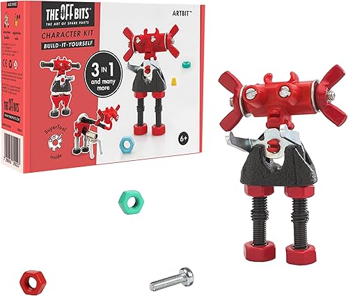 Miniatura 9 de Juegos de construcción de juguetes ArtBit Robot Toy Model Kit para niños mayores de 6 años, mini juguetes STEM con tuercas y pernos, construye tu