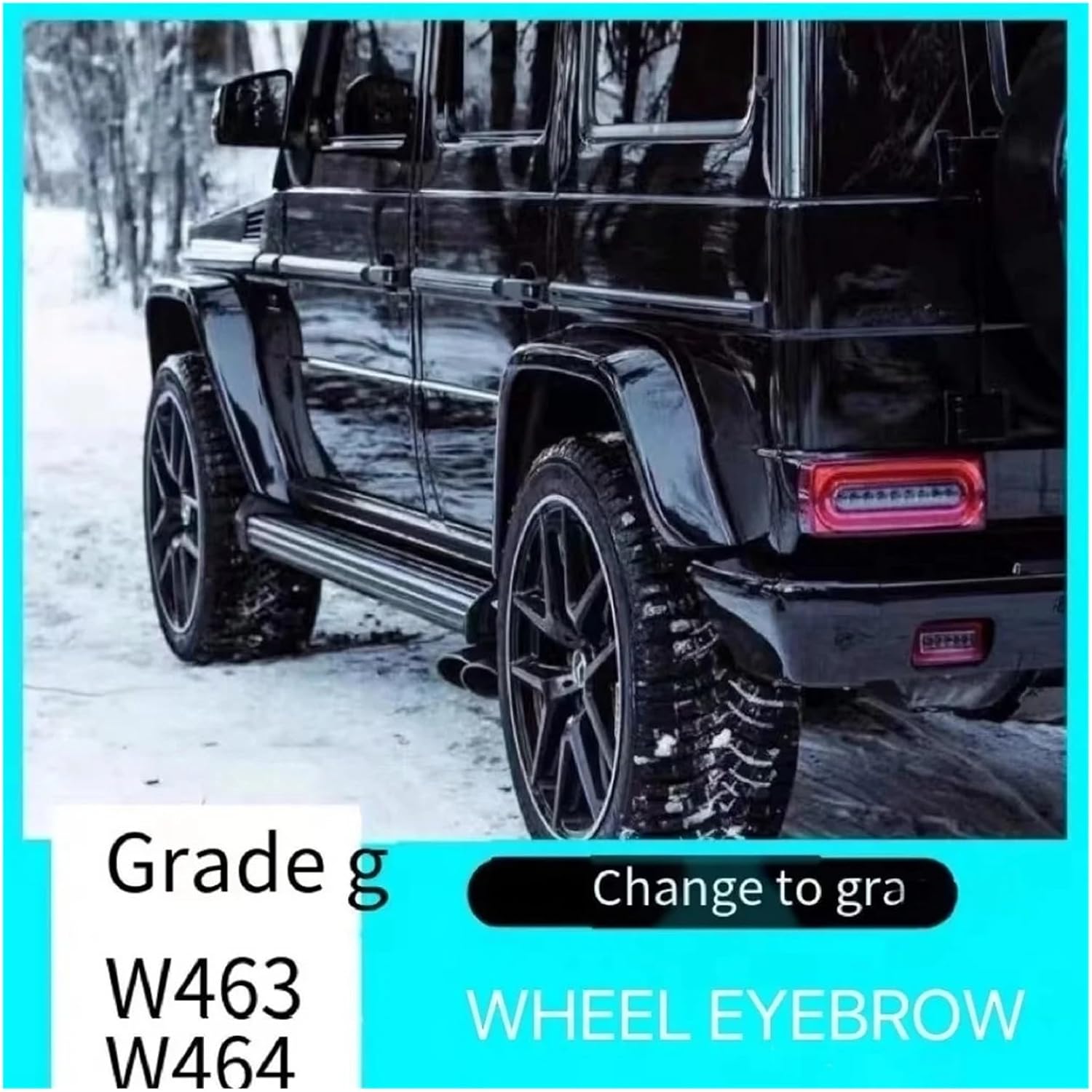 Car Accessories Wheel Arch Eyebrow Fender Flare Trim Compatible With W463