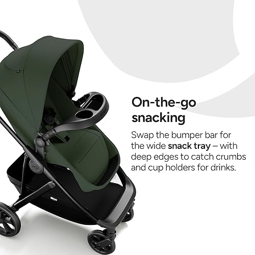 Miniatura 5 de Mompush Wiz Pro - Cochecito de bebé 4 en 1 con modo moisés, cochecito de tamaño completo todo terreno premium desde recién nacido hasta niño