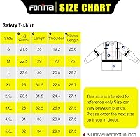 Vista 6 de FONIRRA Camiseta de seguridad de manga larga reflectante de alta visibilidad, camisas de trabajo de construcción ANSI Clase 3 para hombres
