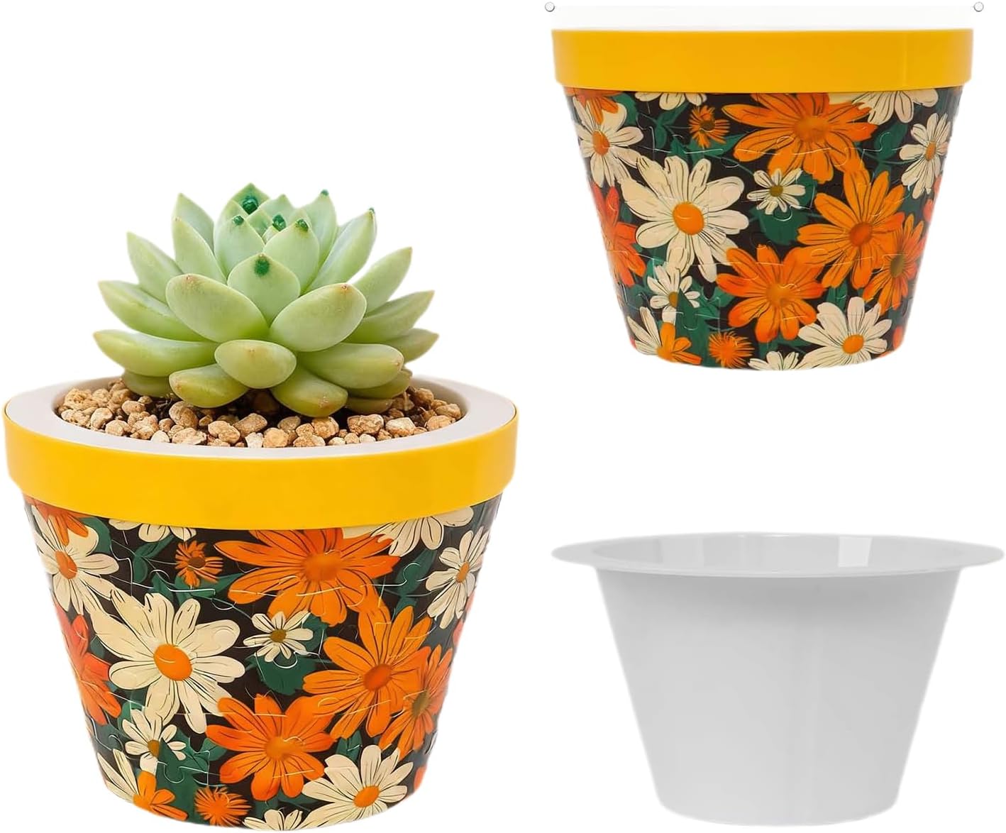 大人向けパズル花瓶,クラフトキット デコレーション 記念品 花鉢 | 立体パズル花瓶 | 室内家庭装飾 子供 女性 趣味 脳トレ ハ