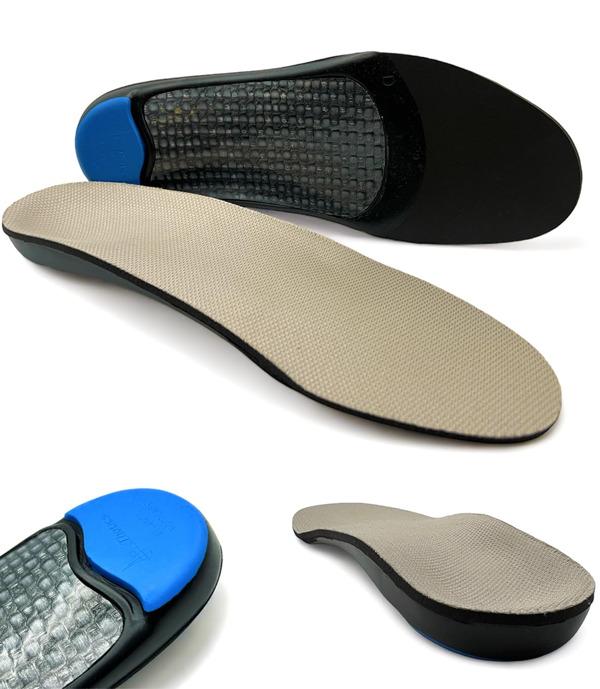 Prothotics Carbon Composite Arch Support Insoles for Work Boots - Back and Arthritis Pain Relief - Posture Corrector - Heel Strike Cushioning - Comfort Insoles