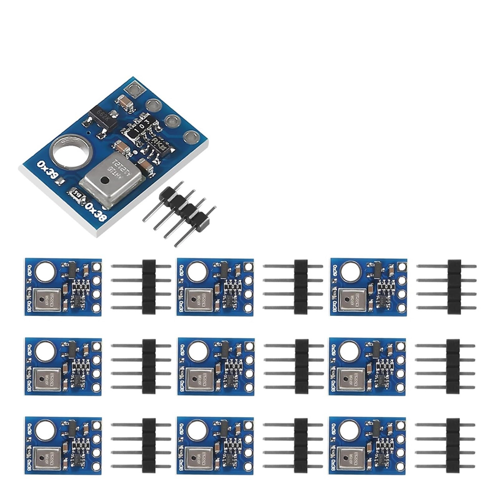Sensor digital de temperatura/humedad AHT10, módulo I2C(10pcs)