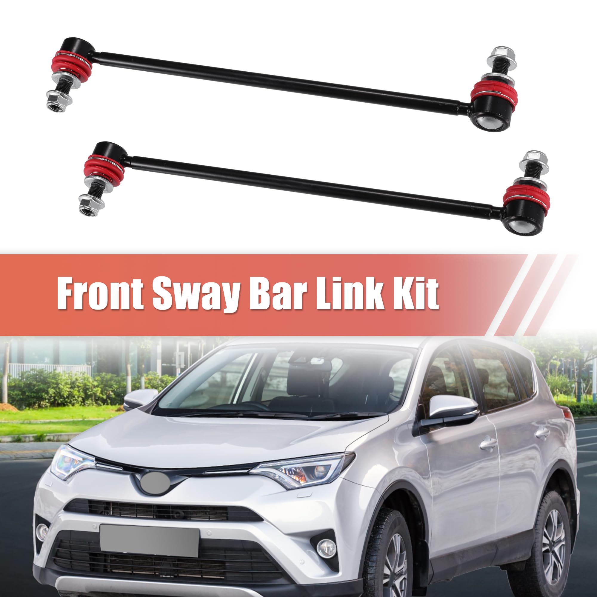 Front Sway Bar End Links Set For Toyota RAV4, TC, Prius, XB, CT200h, HS250h, NX200t, NX300 – 2-Piece Kit
