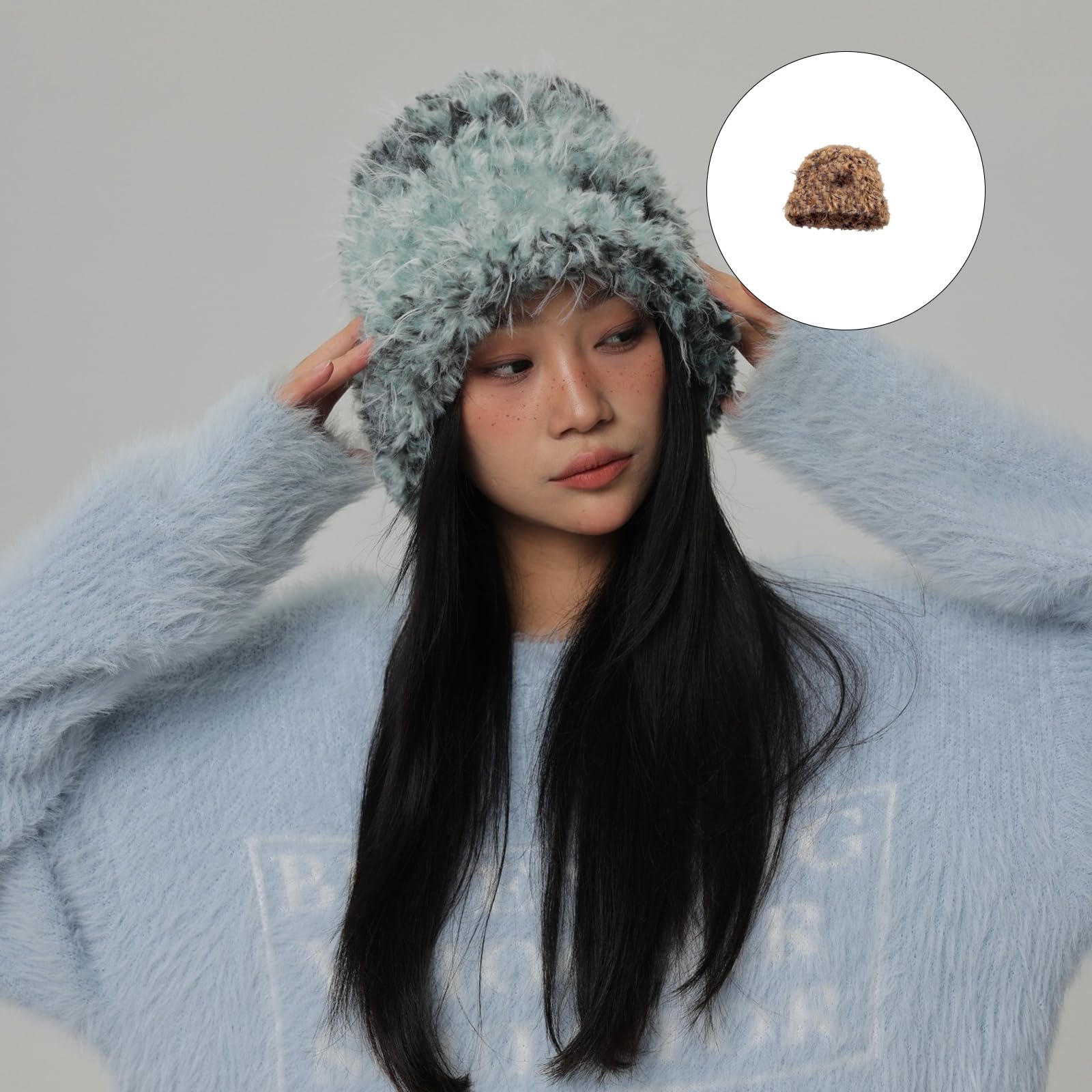 Generisch Gorro de invierno cálido con forro engrosado, diseño unisex, para hombre y mujer, para deportes al aire libre, ropa de ocio