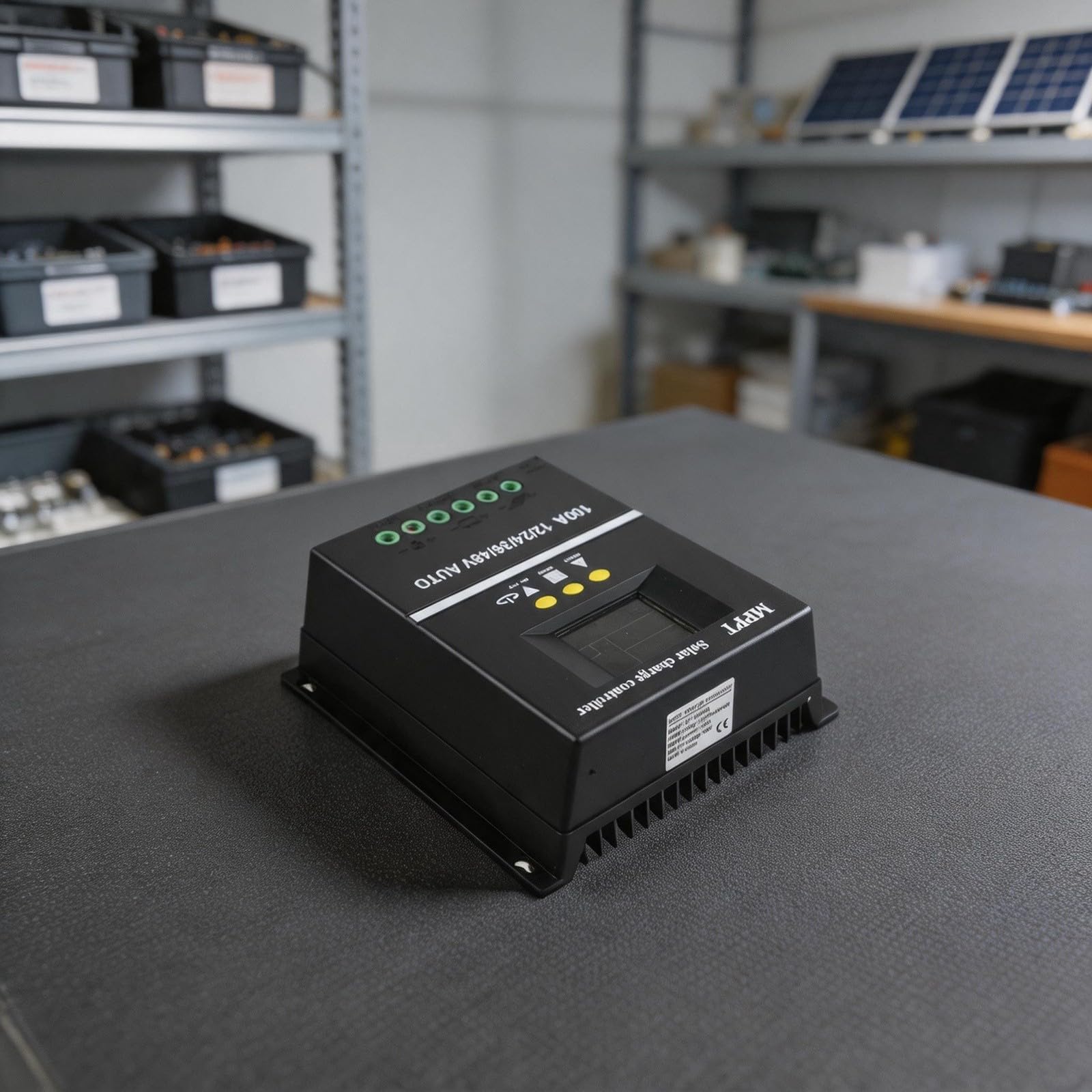 Régulateur de charge solaire, régulateur MPPT 100 A, 12 V 24 V 36 V 48 V écran LCD entrée 100 VDC pour système de panneau solaire