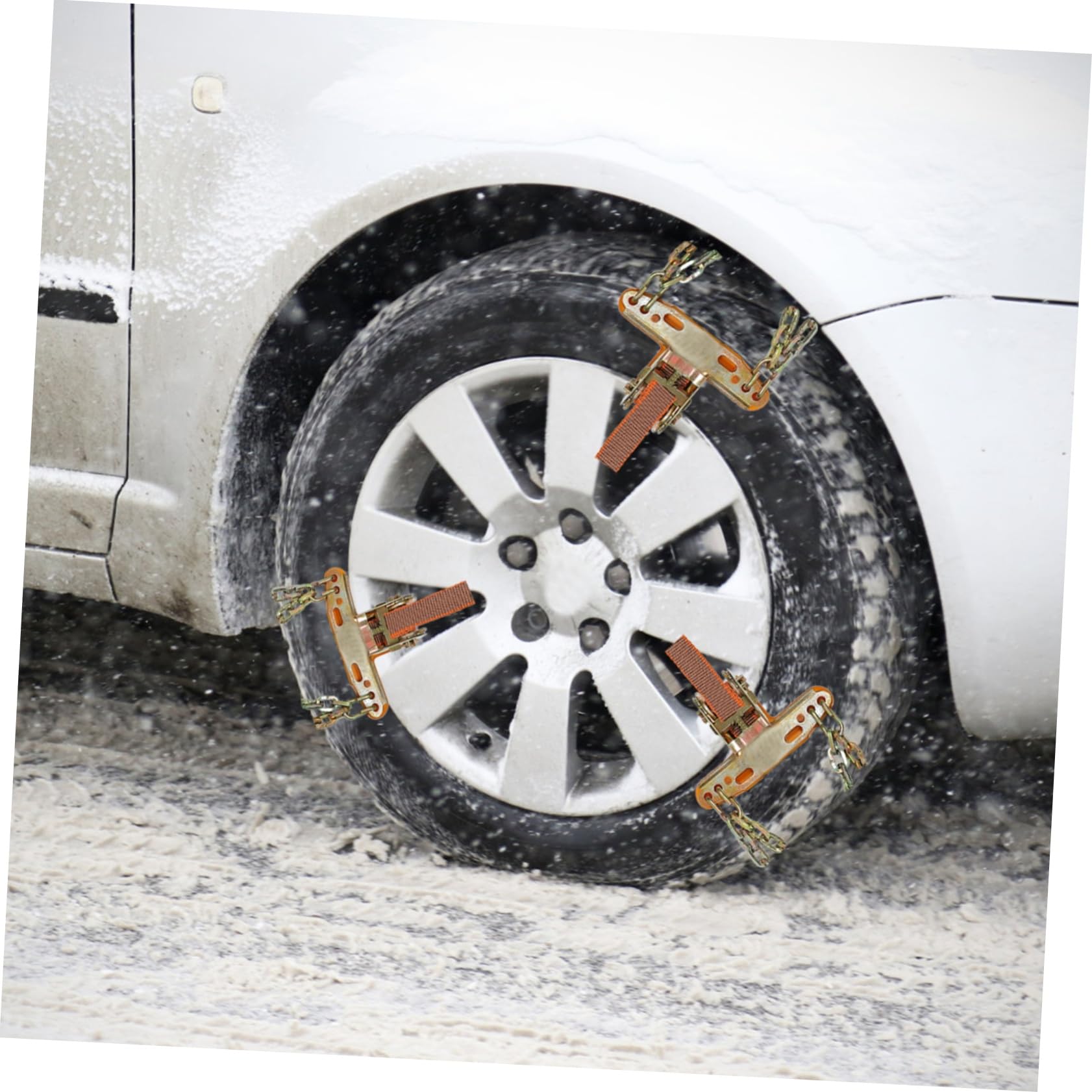 PRETYZOOM 2pezzi Catene Da Neve Per Auto Catena Antiscivolo Per Auto Catena Da Neve Per Pneumatici Ghiaccio