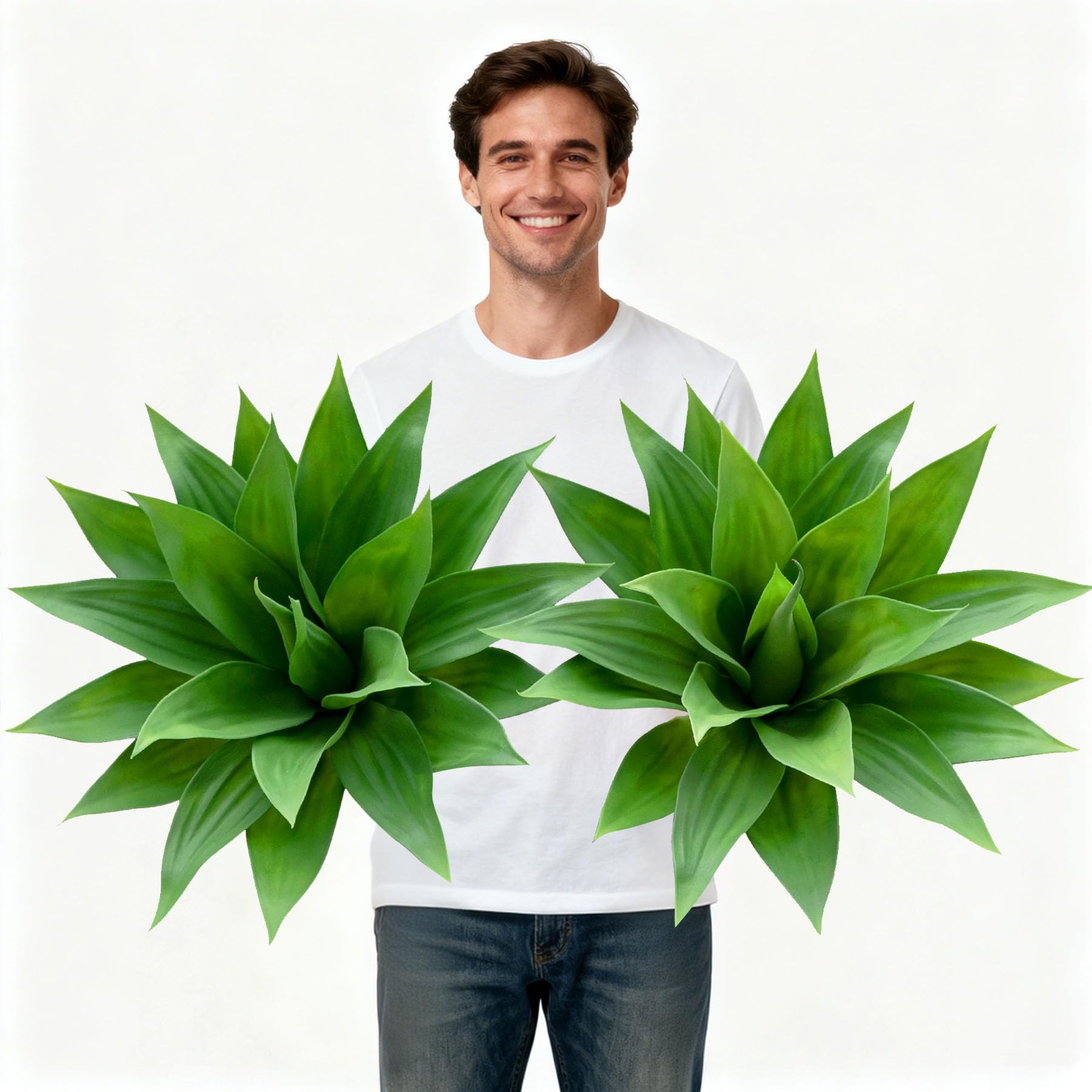 ENALGRE Artificial Agave 2-Pack