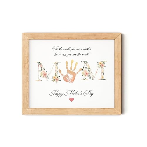 TwoDays Mother's Day Handprint Gift from Kids - DIY Keepsake