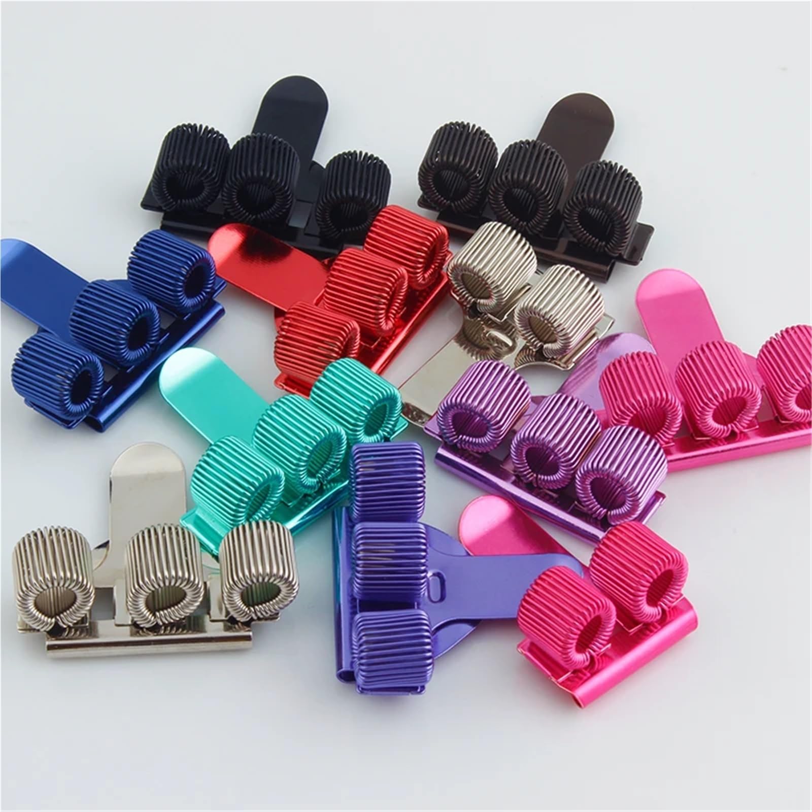 Notizbuch-Stift-Clips, Stifthalter für Reiseplaner, Rindsleder, Tagebuch, Metall-Stifthalter (24 Stück)