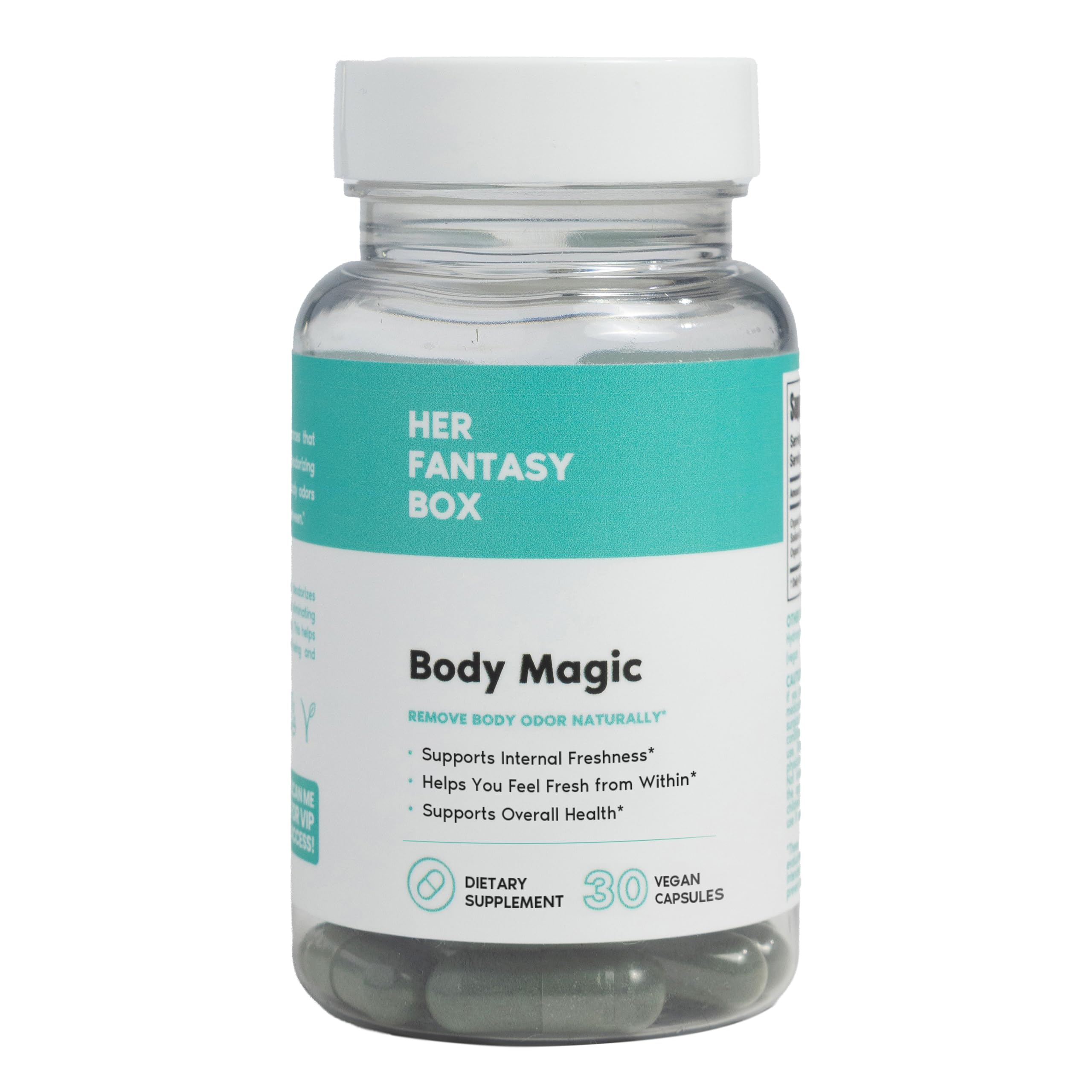 Her Fantasy Box | Body Magic | Chlorophyll Capsules - 30 Vegan - herbal supplements | Mubboo