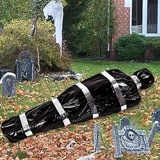 Halloween Decoration Dead Victim Props, Scary Fake Body Bag Decoration Outdoor, Horror Corpse Creepy Dead Body Indoor Outdoor Halloween House Decoration