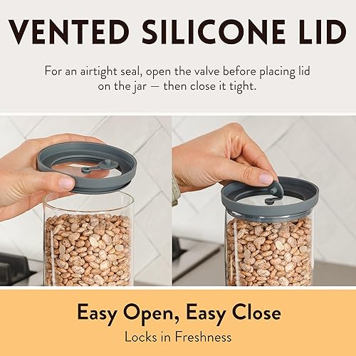 Miniatura 5 de Recipientes herméticos de vidrio con tapas de silicona, recipientes de borosilicato sin BPA para preparación de alimentos, almacenamiento, alimentos