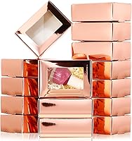 Vista 19 de Zonon 30 piezas de cajas de jabón para embalaje casero, mini cajas de regalo de papel kraft con ventana para panadería, caramelos, fabricación