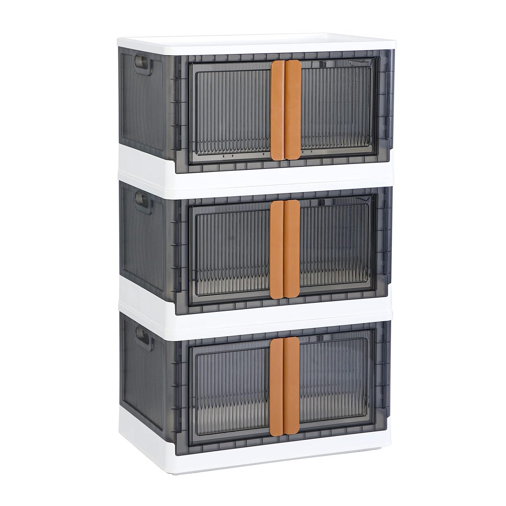 Closet Organizer und Aufbewahrung - Stapelbarer Aufbewahrungsschrank - zusammenklappbarer Aufbewahrungsbehälter mit Deckel für das Studentenwohnheim - Kofferraum-Auto-Organizer