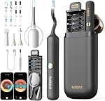 Bebird Earsight Plus Ear Wax Removal Tool Camera, Ear Cleaner with Flexible Wireless Ear Camera Otoscope, Painless Visual Ear Pick Tweezers Wax Remover, Portable Ear Cleaning Kit for Adults/Kids