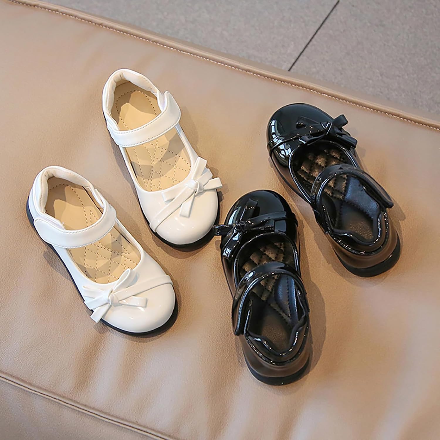 Toddler Girl’s Dress Shoes Comfort Bowtie Oxford School Uniform Shoes Loafer Flats (Little Kid/Little Kid)
