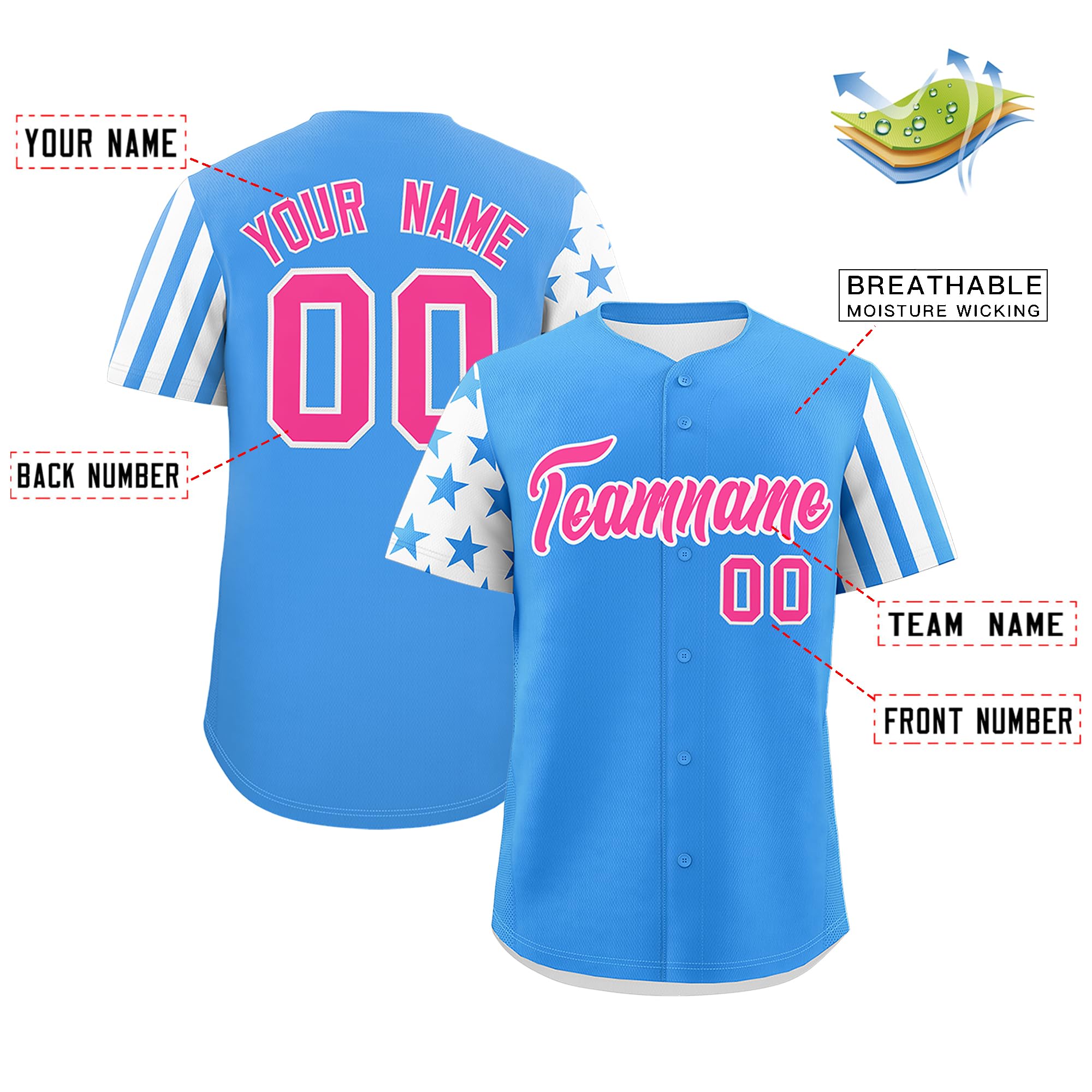 Custom Men Women Boys Stitched Baseball Uniforms Personalized Baseball Jersey with Name Number Logos for Teams