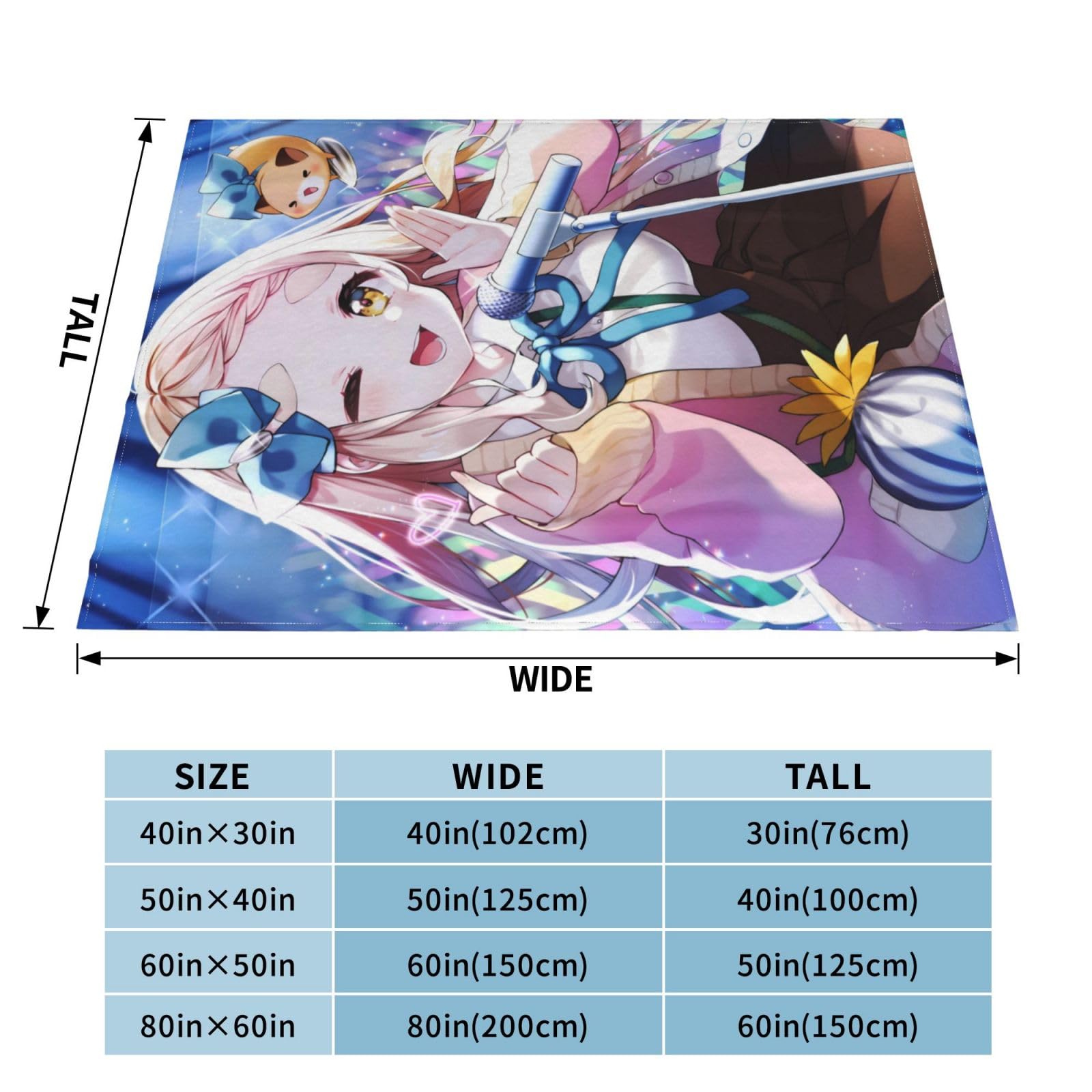 Amazon｜ブランケット 膝掛け フランネル バーチャル Vtuber 町田ちま