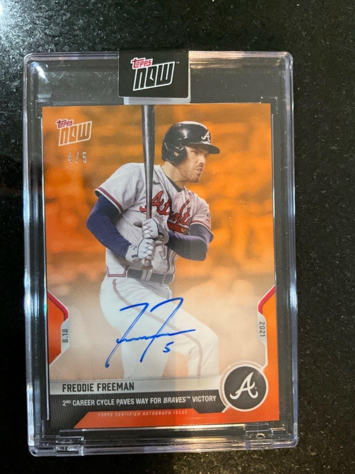 Amazon.com: 2021 TOPPS NOW FREDDIE FREEMAN 2nd CAREER CYCLE