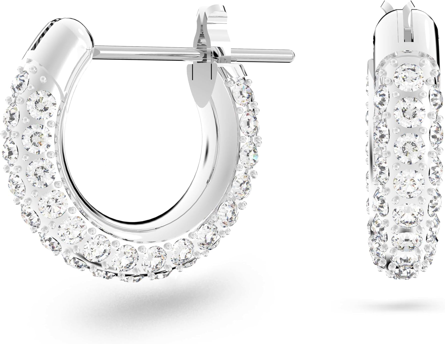 Stone Hoop Earrings