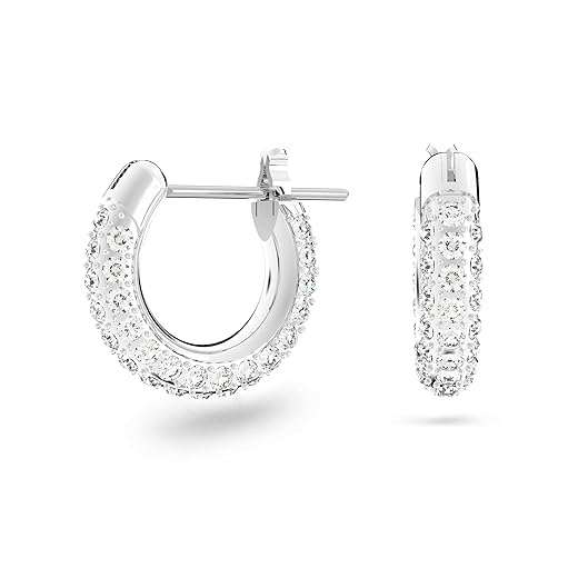 Swarovski Stone Crystal Pierced Hoop Earring Jewelry Collection