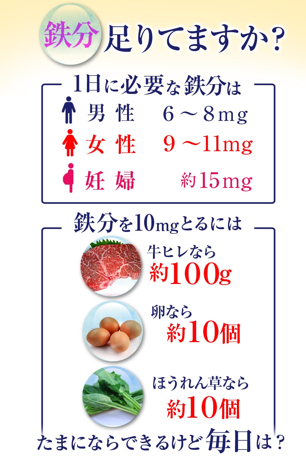 Amazon.co.jp: 鉄分補給 ザ・ 鉄玉子 薄型 無地 191g TRAUM限定説明