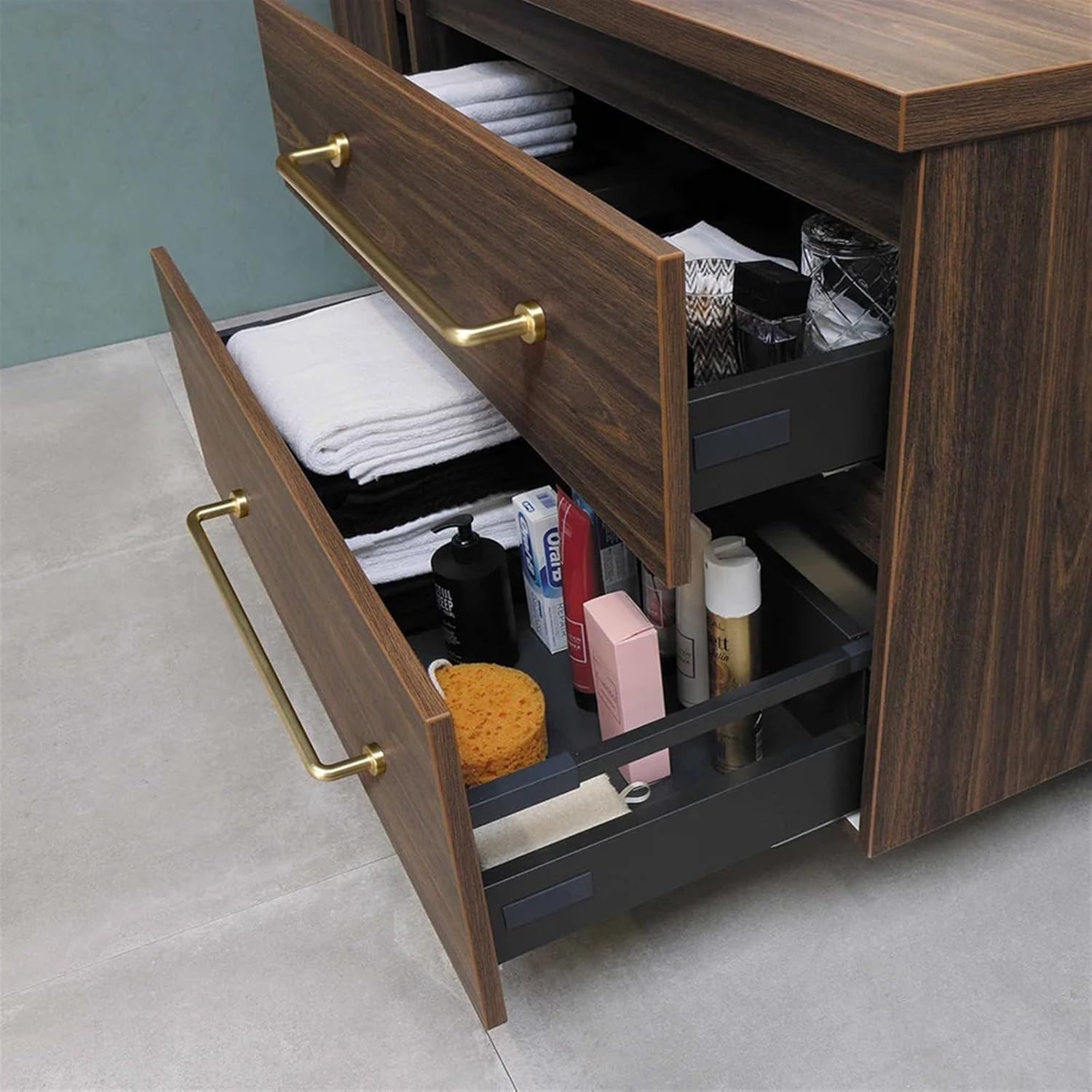 Matte Gold Cabinet Pulls Kitchen Door Handles Drawer Knobs Cupboard Handle for Retro Furniture Hardware 1/6Pcs (Color : 1827TLS-96mm, Size : 1pc)