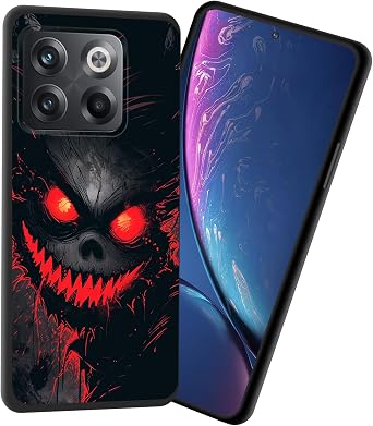 for Oneplus 10 Pro Case,Premium Soft Silicone Slim Rubber Full Body Drop Protection Shockproof Cover Phone Case for Oneplus 10 Pro,Red Magic Ghost