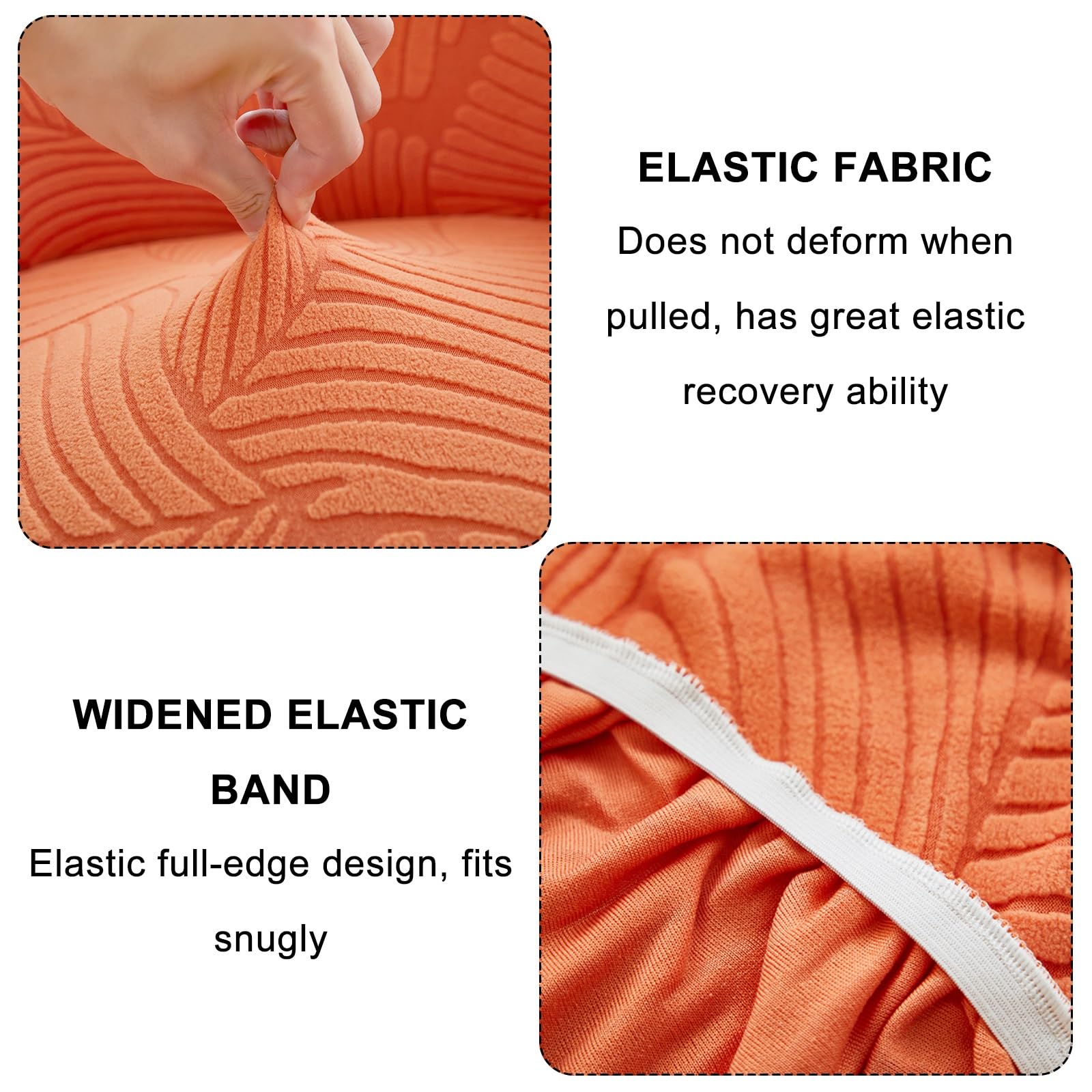 Coprisedia elastici per sedie da ufficio e sala da pranzo, 3 pezzi, elastiche, decorazione per casa e cucina, protegge i mobili, facile da pulire
