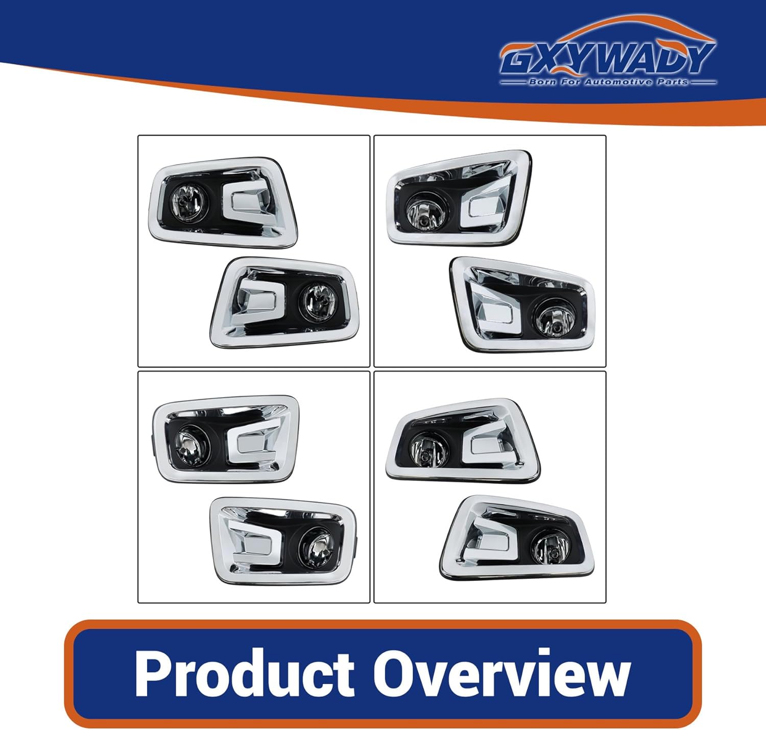 GXYWADY Pair of Front Fog Light Replacement for Titan 2016 2017 2018 2019 Driving Light Lamps Replacement for 62257EZ02B 62256EZ02B 62257EZ02A 62256EZ02A