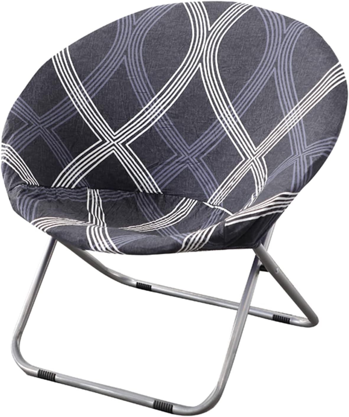 JHLD Printed Round Saucer Chair Cover, 1 Piece Stretch Moon