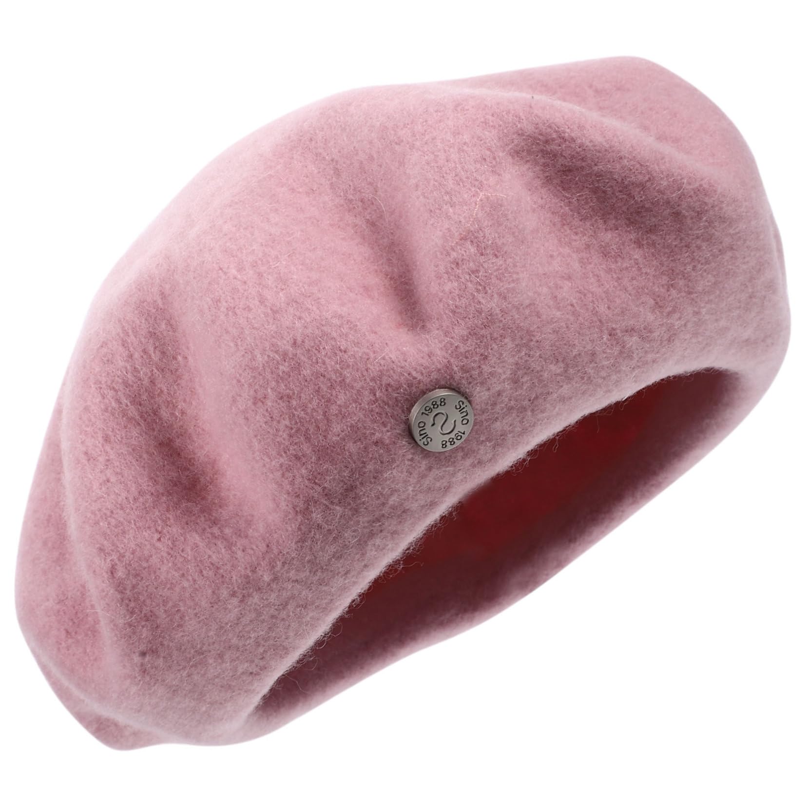 TOVINANNA Simple Elegant Beret Hat Women's Outdoor Beret Hat Breathable Comfortable French Chic Accessory for Girls Pink
