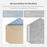 Vista 4 de Paquete de 12 paneles acústicos autoadhesivos de espuma acústica a prueba de sonido, alta densidad, hexagonales, 12 x 10.23 x 0.4 pulgadas