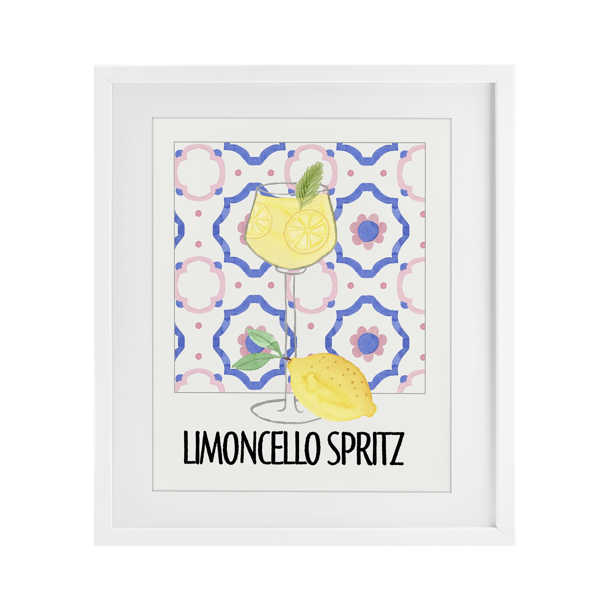 Italy Spritz Kitchen, 17 x 21 Inch Framed Print Under Glass