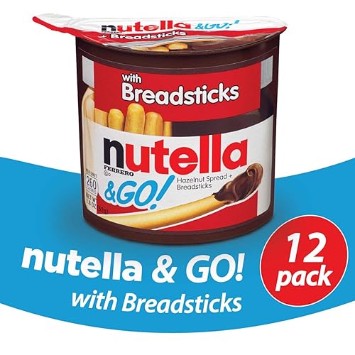 Miniatura 6 de Nutella and Go Snack Packs - Crema de chocolate con avellanas y palitos de pretzel, 1.9 onzas, paquete de 12 y Crema de chocolate con avellanas y