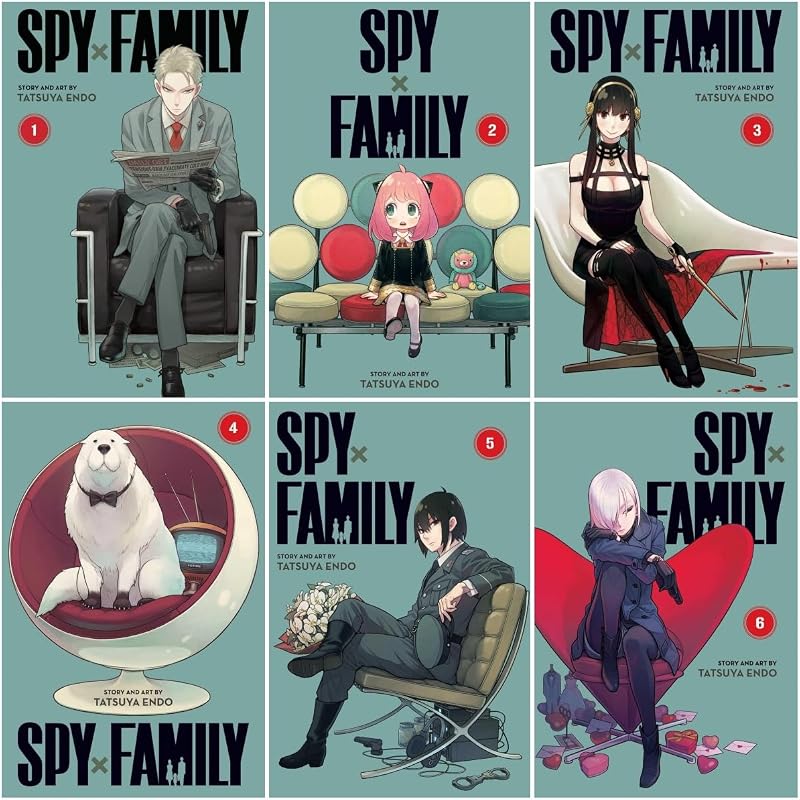 Spy x Family Series 6-Book Collection Set I (Vol.1 to Vol.6) - A Thrilling Blend of Espionage, Comedy, and Heartwarming Family Bonds