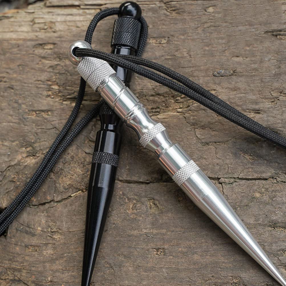 BESPORTBLE Utensile a maglia in acciaio inox per braccialetti fai da te Ago da maglia versatile per paracord e lavori in pelle portatile e leggero per progetti creativi