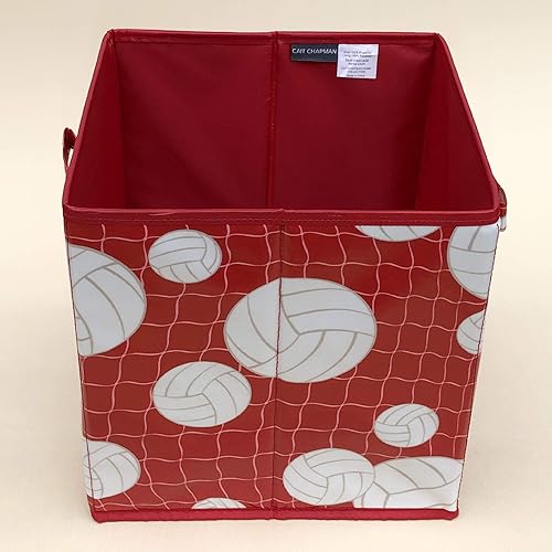Miniatura 5 de Passion for Volleyball Collection - Contenedor de almacenamiento de 11 x 11 x 11 pulgadas