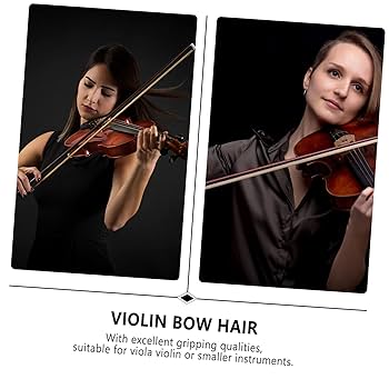 Amazon | OFFSCH バイオリン弓毛 天然馬毛製 楽器アクセサリー