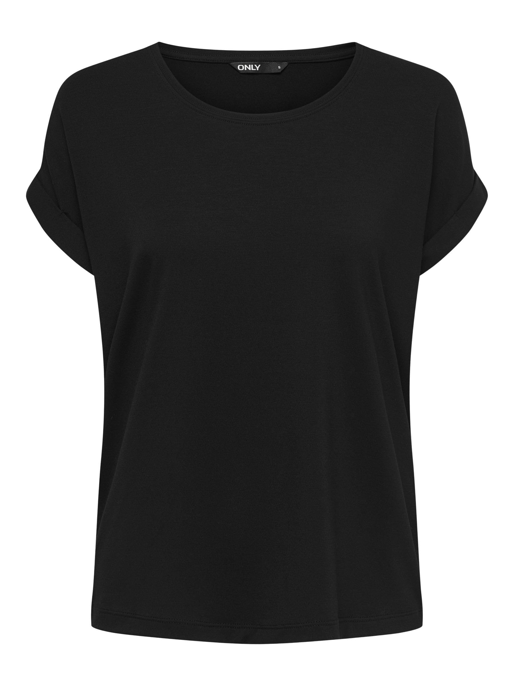 Only Damen Onlmoster S/​S O-​Neck Top Noos Jrs Black Xs