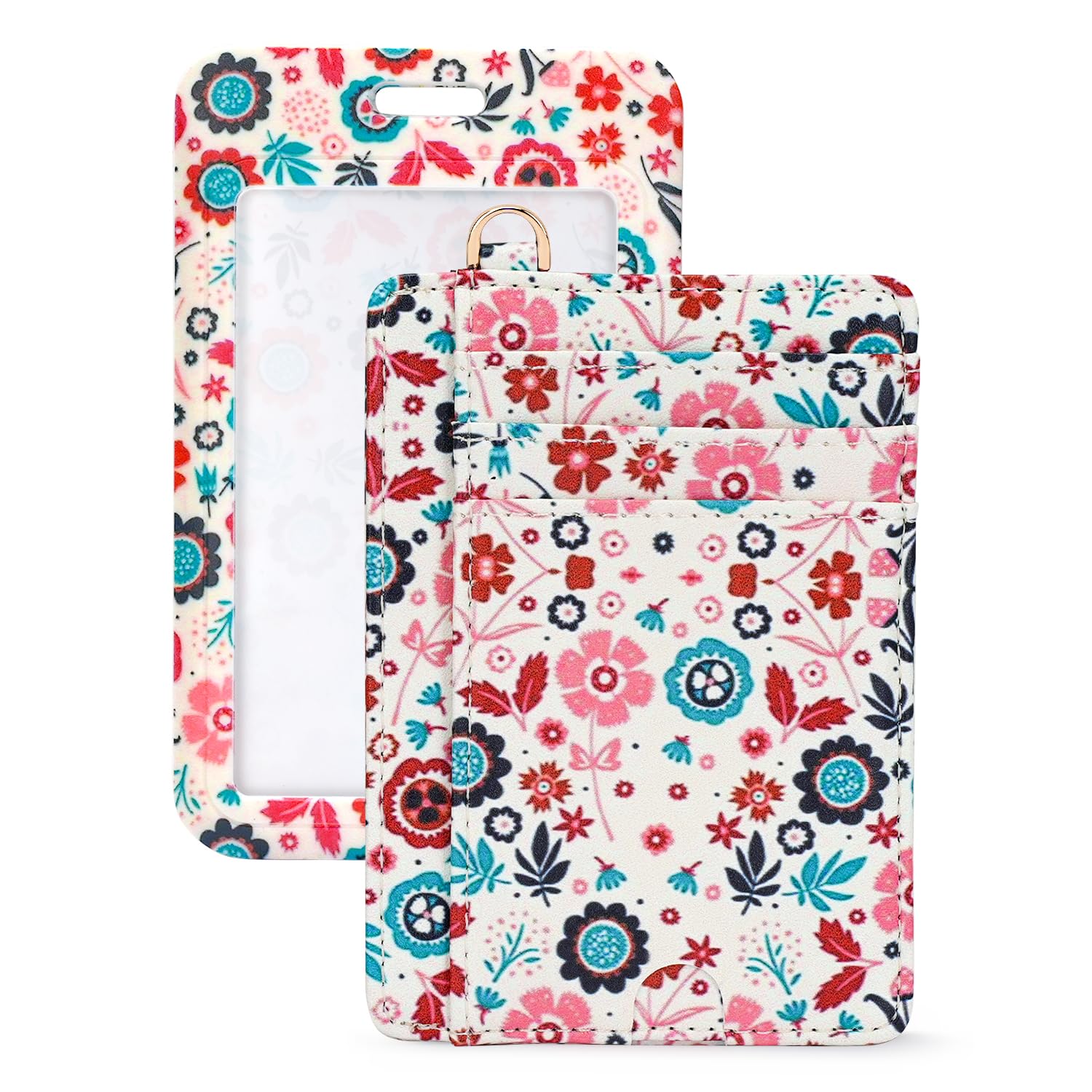 APHISON RFID Credit Card Holder Small Microfiber Leather Card Case Wallet for Women