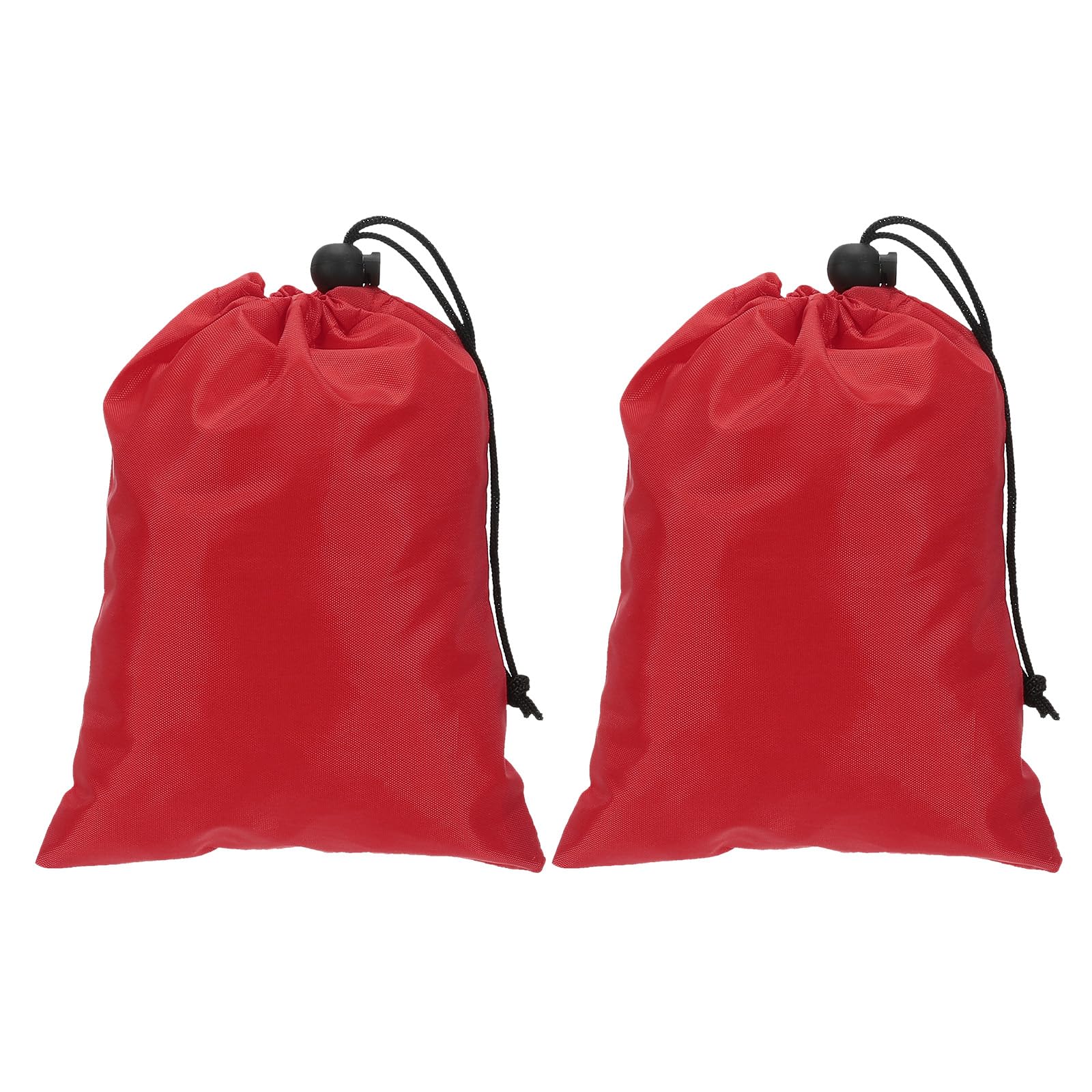 PATIKIL Polyester Laundry Bag, 2 Pack 8"x6" Heavy Duty Travel Bag with Drawstring Tear Resistant Dirty Clothes Storage for Traveling Camping College Dorm, Red
