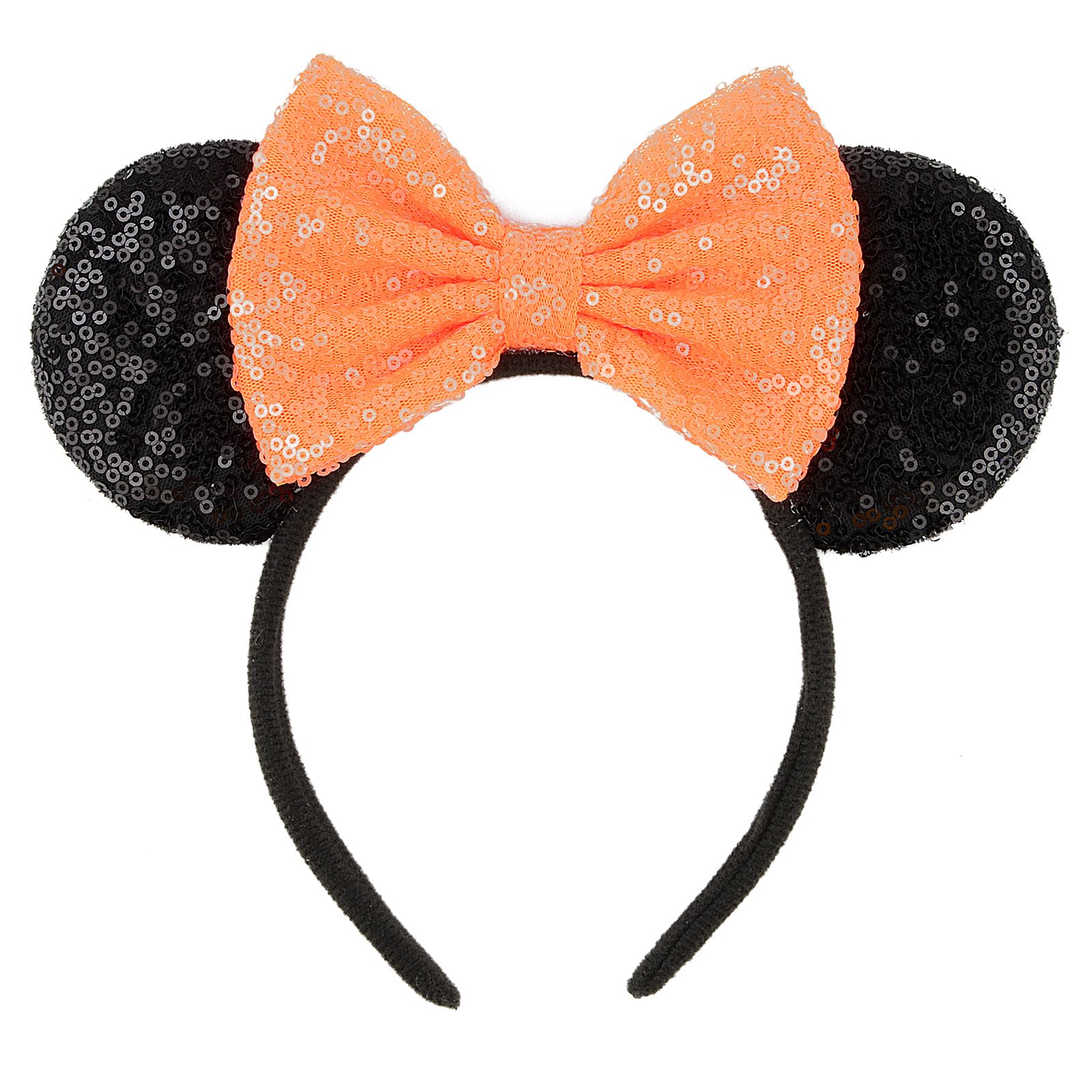 HoveBeaty Mouse Ears Headbands Sequin Bows Hairband Hair Accessories for Christmas Holloween Cosplay Parties
