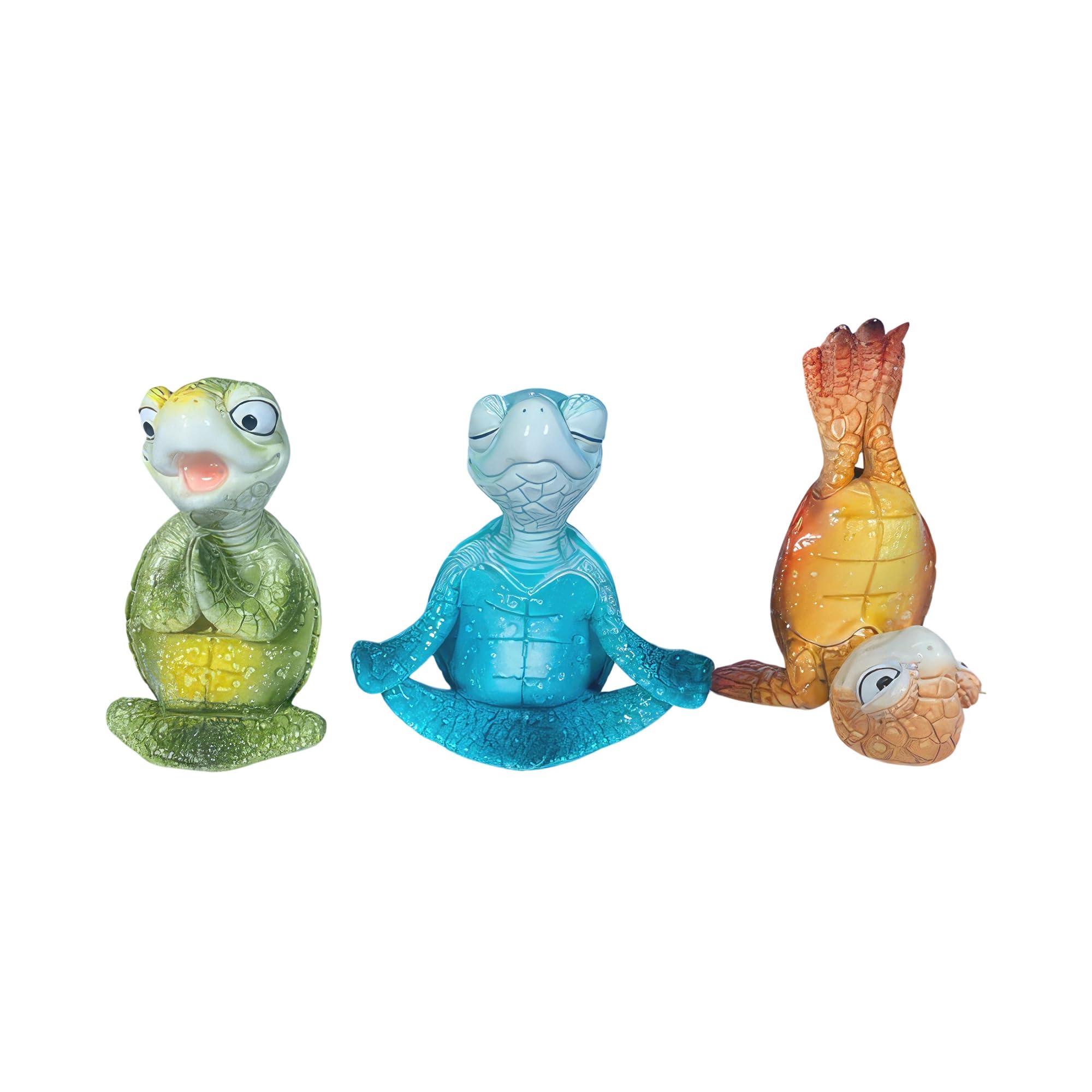 Figurines de yoga tortue de mer pour rompre la monotonie d'une decoration