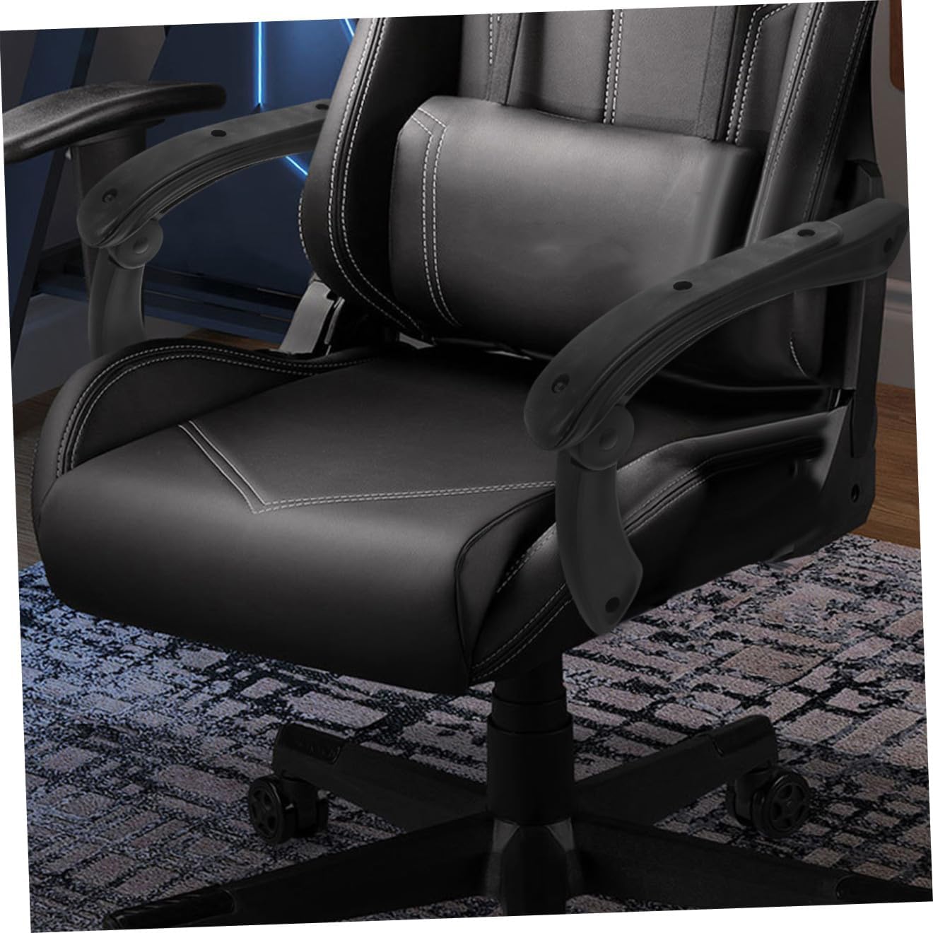 2pcs Daily Use Chair Armrests Stretchable Office Chair Parts Safe Grab Handle