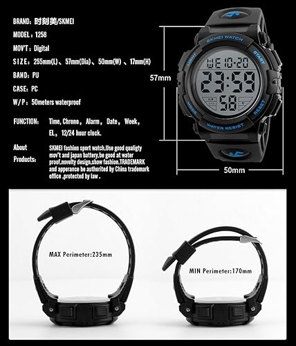 Miniatura 6 de fanmis S-shock Multi Función Digital LED Electrónica Reloj de cuarzo resistente al agua deporte relojes